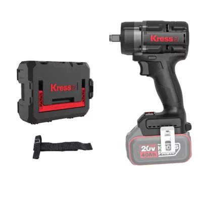 KRESS 12 Impact Wrench 12.7mm 20V Brushless Motor 2 x 4Ah batteries 1 x charger